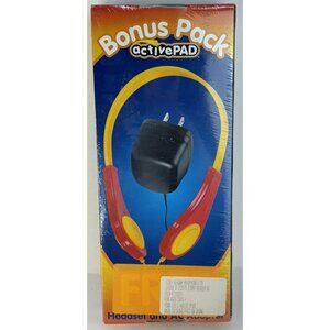 NEW Active Minds Active Pad Story Reader Headphones/Headset & AC Adaptor Charger